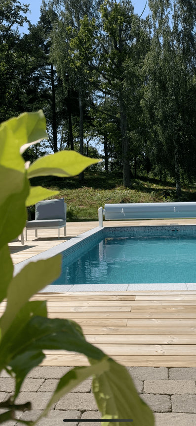 Poolsten Bergama Granit Rak Grå 600x300x30 - Stenbolaget