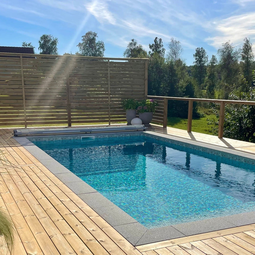 Poolsten Granit Rak Grafitgrå 600x300x30 - Stenbolaget