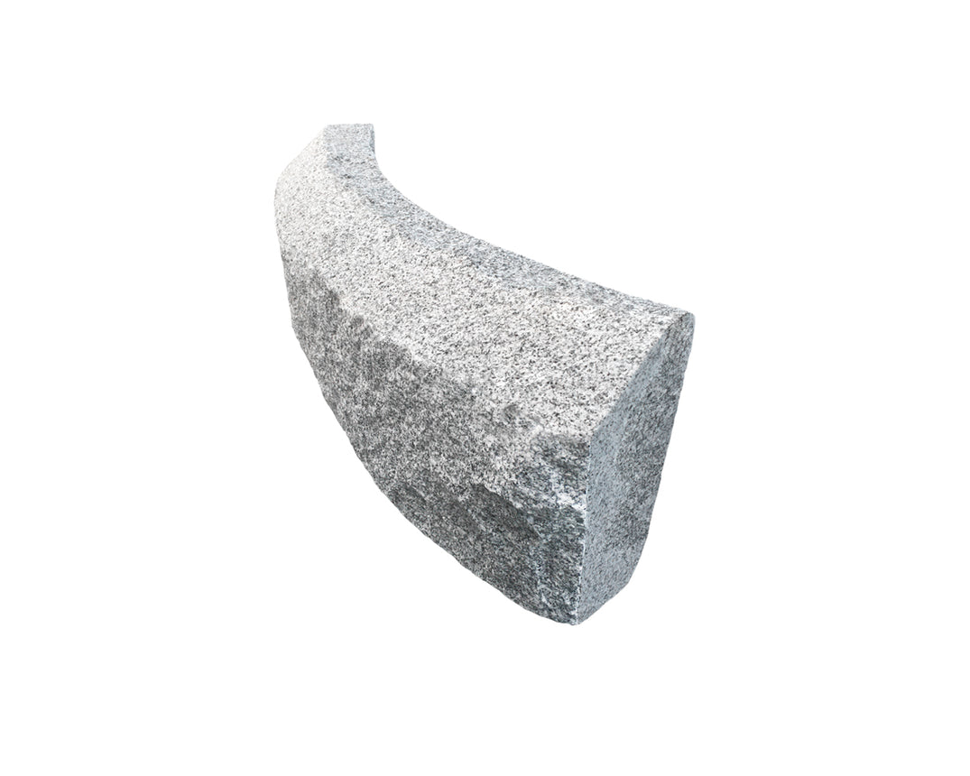 Granitkantsten RF2 Grå Radie 0,5 500-1100x300x120 | Stenbolaget.