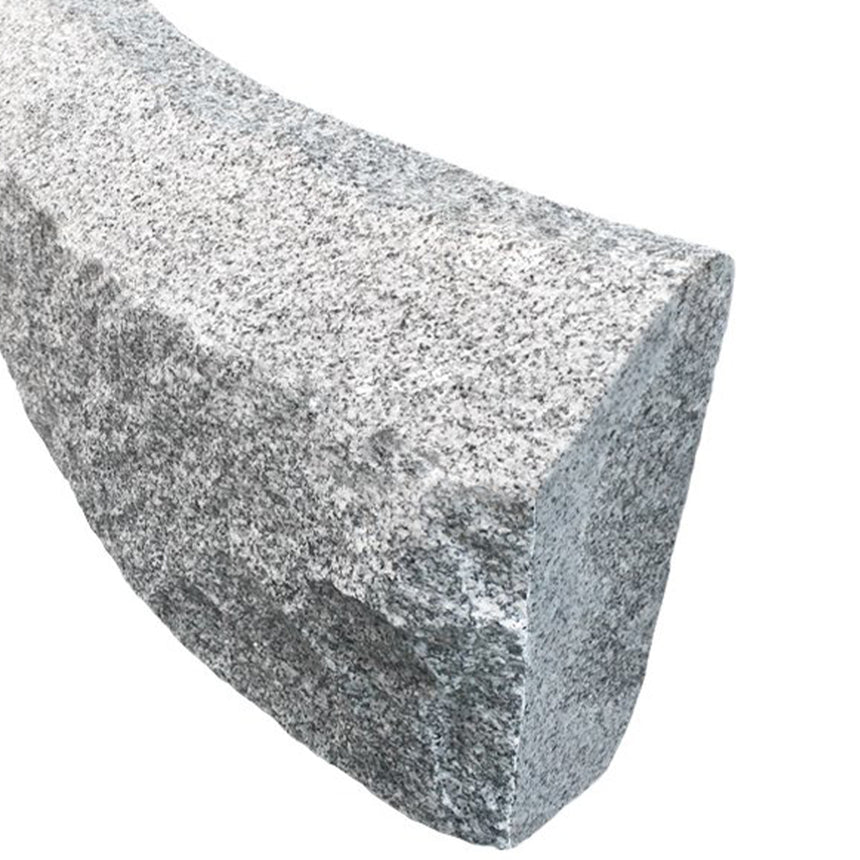 Granitkantsten RF2 Grå Radie 12,0 500-1100x300x120 | Stenbolaget.