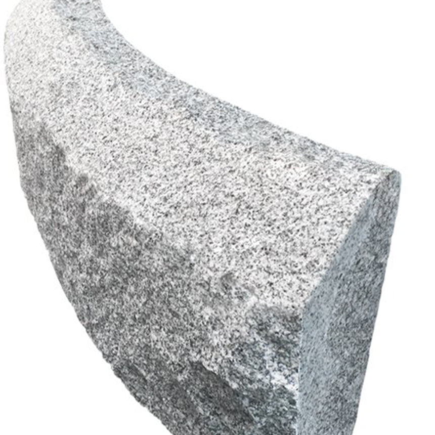 Granitkantsten RF4 Grå Radie 12,0 500-1100x300x100 | Stenbolaget.