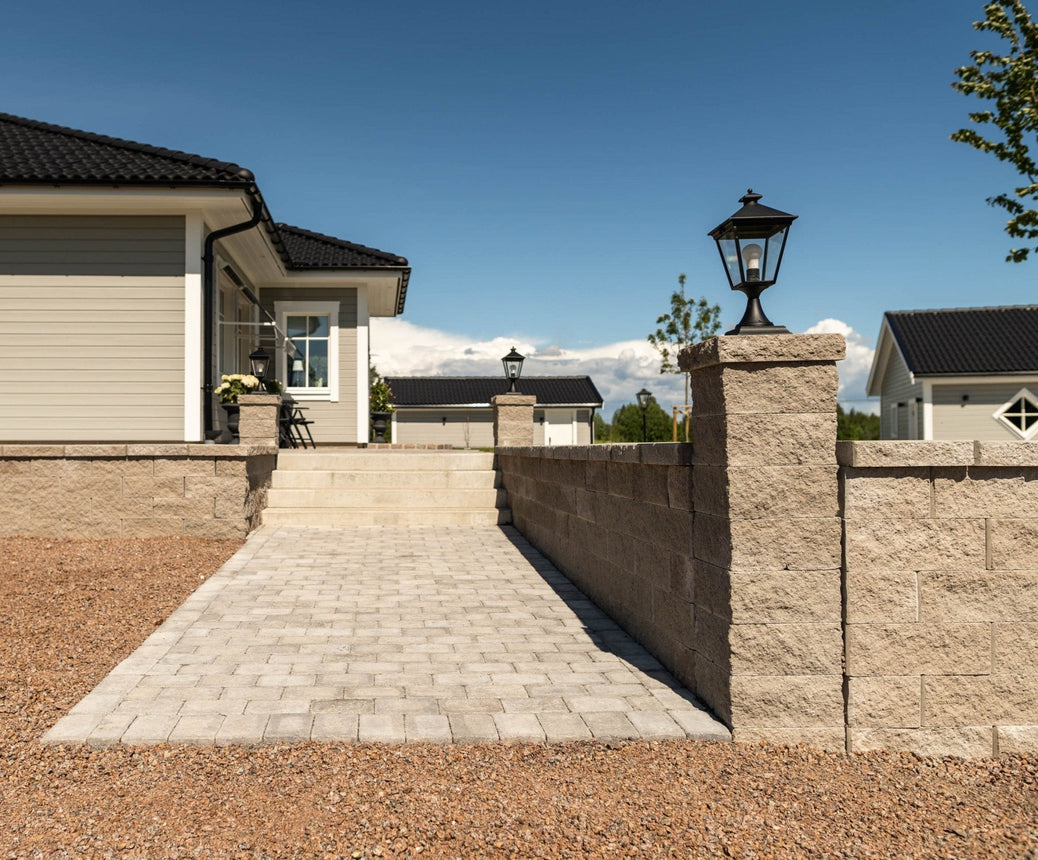 Rubin Pelarblock Grå 320x320x150 - Stenbolaget