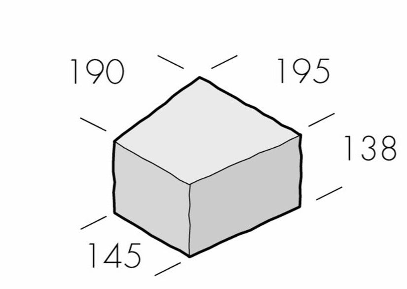 Rustik Radieblock Antracit - Stenbolaget