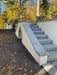 Stentrappa Bergama Granit Premium Grå 1200x350x150 - Stenbolaget