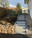 Stentrappa Bergama Granit Premium Grå 1200x350x150 - Stenbolaget