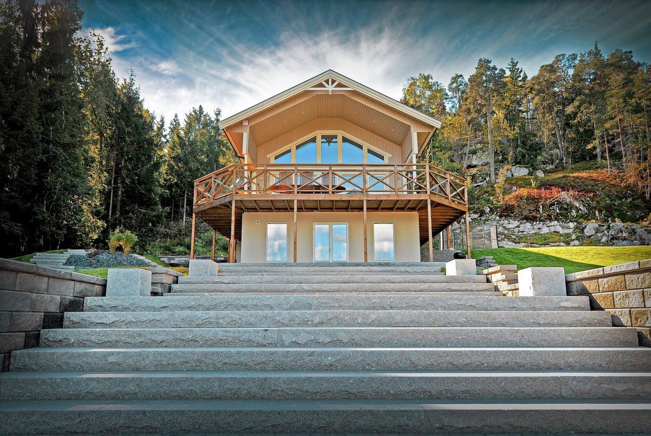 Stentrappa Bergama Granit Villa14 Grå 1000x320x140 - Stenbolaget