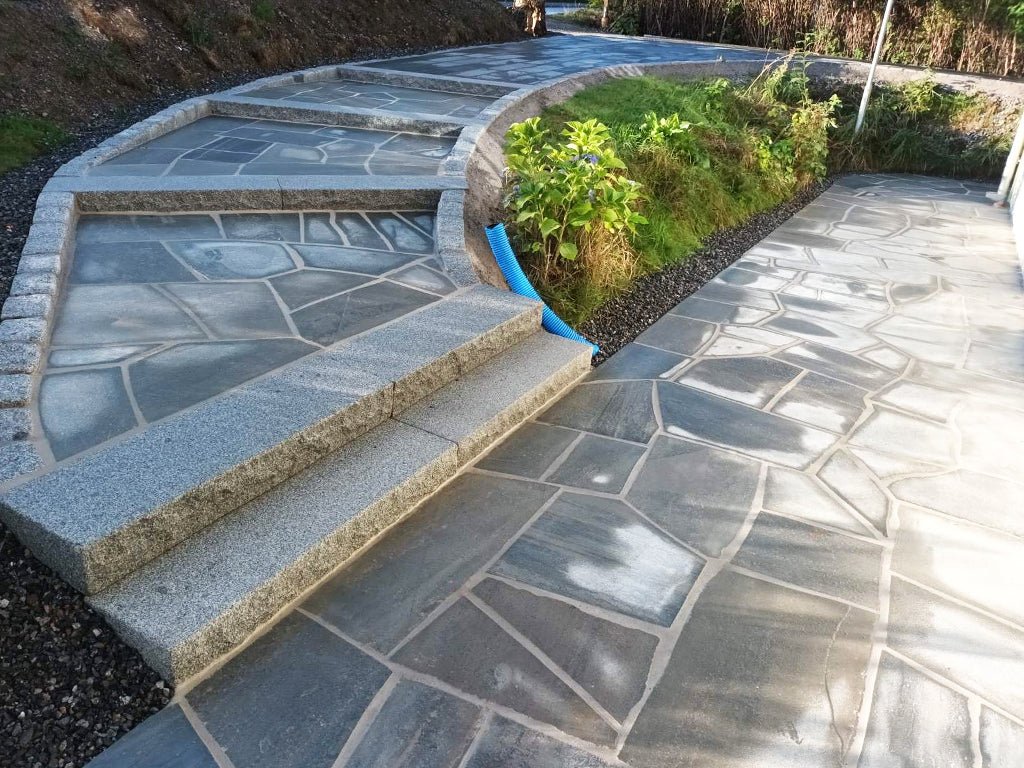 Stentrappa Bergama Granit Villa14 Grå 1200x320x140 - Stenbolaget