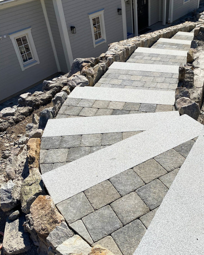 Stentrappa Bergama Granit Villa14 Grå 1500x320x140 - Stenbolaget