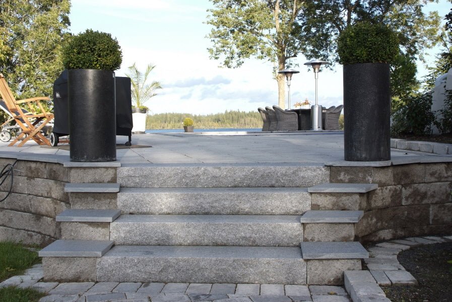 Stentrappa Granit Bohus Grå 1500x350x150 - Stenbolaget