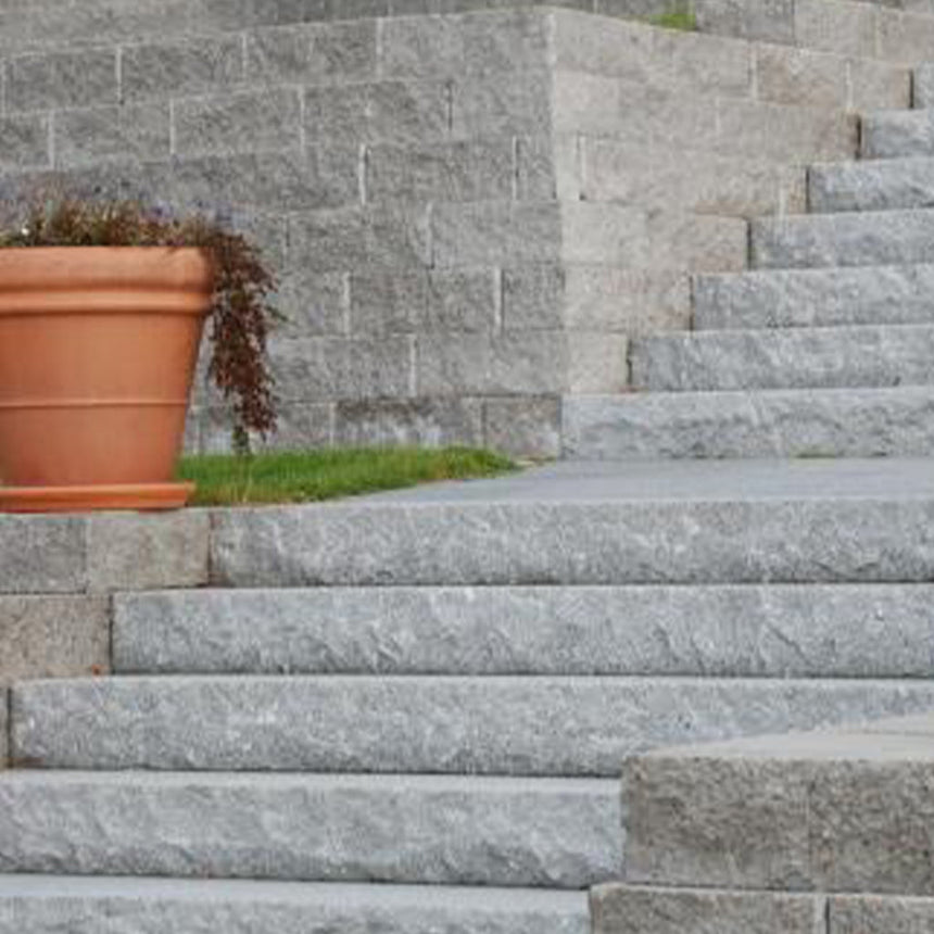 Stentrappa Granit Bohus Grå 1500x350x150 - Stenbolaget