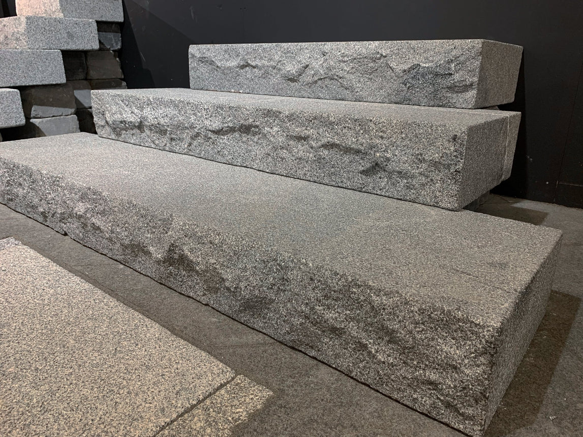 Stentrappa Granit Premium Grafitgrå 1500x350x150 - Stenbolaget