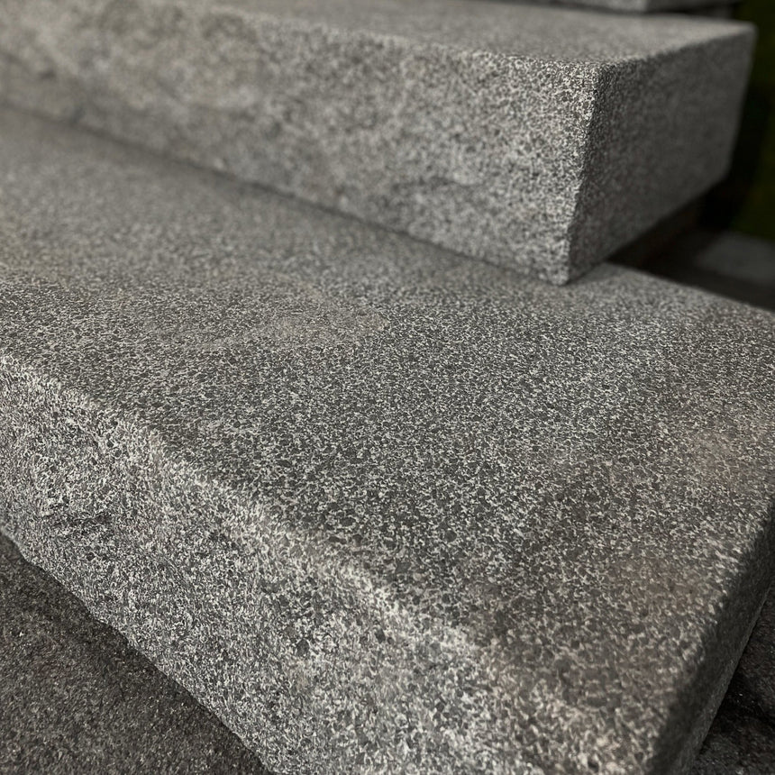 Stentrappa Granit Premium Grafitgrå 1500x350x150 - Stenbolaget