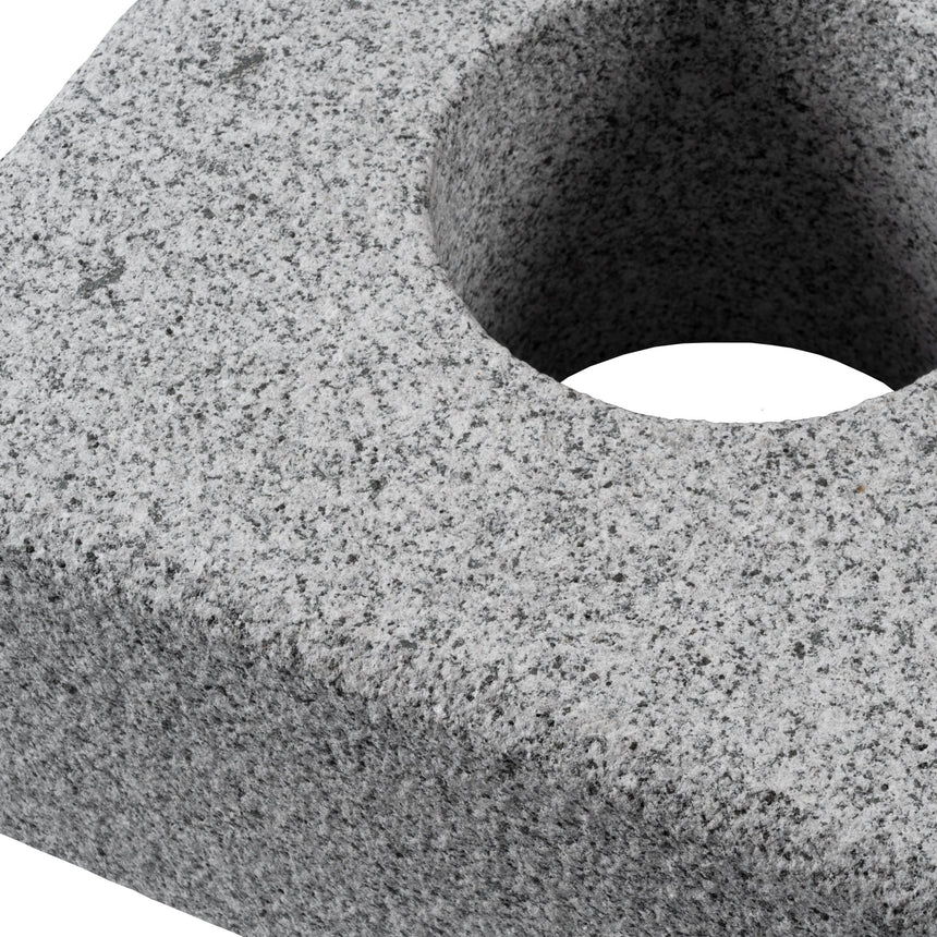 Stolpelement Bergama Granit Grå Modern 350x350x150 - Stenbolaget