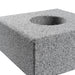 Stolpelement Bergama Granit Grå Modern 350x350x150 - Stenbolaget