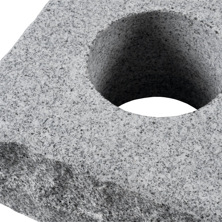 Stolpelement Bergama Granit Grå Rustik 300x300x150 - Stenbolaget