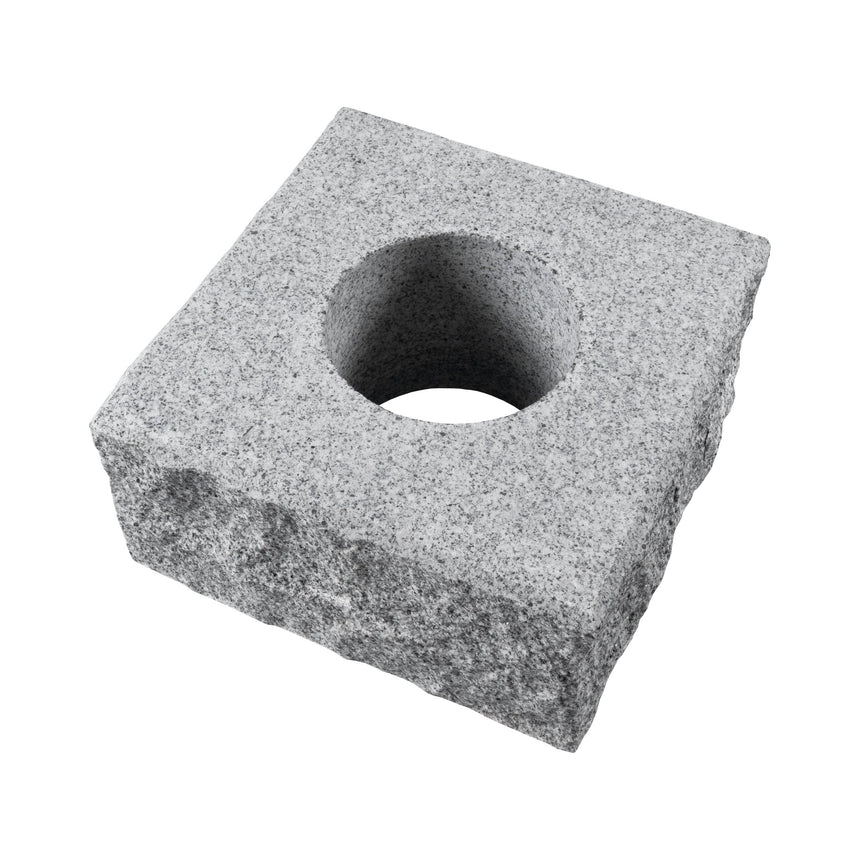 Stolpelement Bergama Granit Grå Rustik 300x300x150 - Stenbolaget