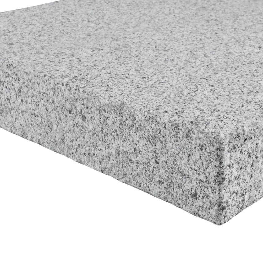 Stolptopp Bergama Granit Grå Modern 400x400x70 - Stenbolaget