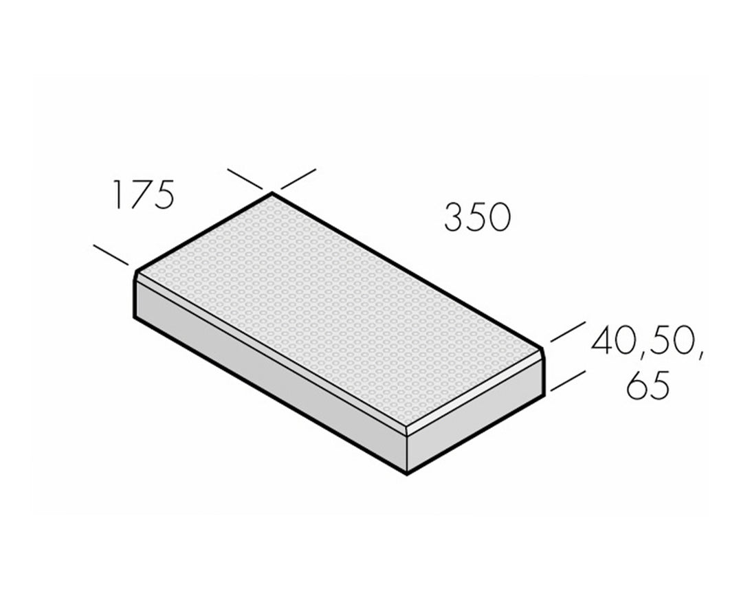 Superplattan Grå 350x175x40 | Stenbolaget.