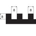 Tandspackel 280mm 8x8mm - Stenbolaget