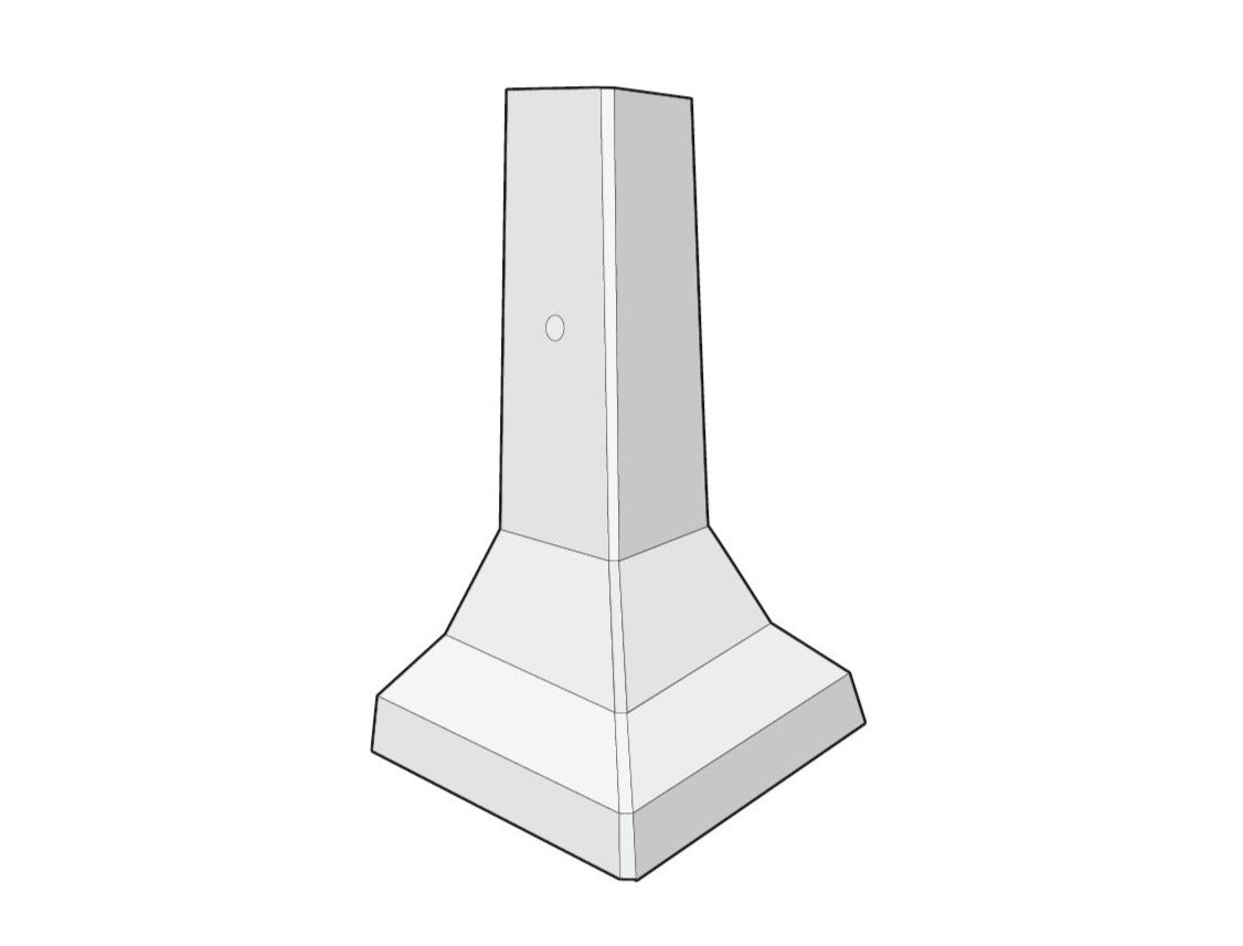 Verandaplint 600x600x1000 - Stenbolaget