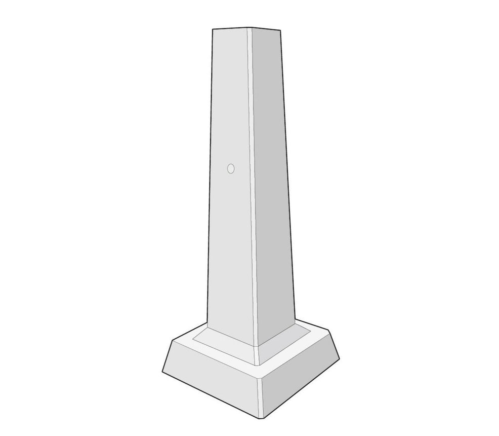 Verandaplint 600x600x1500 - Stenbolaget